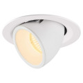 Numinos® gimble m, encastré de plafond intérieur, 55°, blanc, led, 17,5w, 3000k