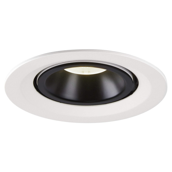 Numinos® gimble m, encastré de plafond intérieur, 20°, blanc/noir, led, 17,5w, 4000k