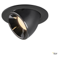 Numinos® gimble l, encastré de plafond intérieur, 20°, noir/chrome, led, 25,4w, 3000k