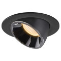 Numinos® gimble l, encastré de plafond intérieur, 20°, noir/chrome, led, 25,4w, 3000k