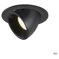 Numinos® gimble l, encastré de plafond intérieur, 20°, noir, led, 25,4w, 4000k