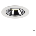 Numinos® gimble l, encastré de plafond intérieur, 55°, blanc/chrome, led, 25,4w, 4000k