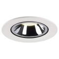 Numinos® gimble l, encastré de plafond intérieur, 55°, blanc/chrome, led, 25,4w, 4000k