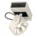 SLV by Declic KALU LED 1 applique/plafonnier, blanc/noir, LED 17W, 3000K, 60°