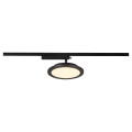 Panel track, spot pour rail 1 allumage intérieur, rond, noir, led, 18w, 3000k