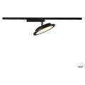 Panel track, spot pour rail 1 allumage intérieur, rond, noir, led, 18w, 3000k