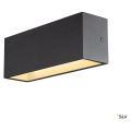 Sitra cube, applique extérieure, l, up/down, anthracite, led, 24w, 3000k/4000k, ip44, cct switch