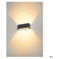 Sitra cube, applique extérieure, l, up/down, anthracite, led, 24w, 3000k/4000k, ip44, cct switch