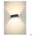 Sitra cube, applique extérieure, l, up/down, anthracite, led, 24w, 3000k/4000k, ip44, cct switch