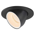 Numinos® gimble s, encastré de plafond intérieur, 55°, noir/blanc, led, 8,6w, 2700k