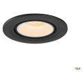 Numinos® gimble s, encastré de plafond intérieur, 55°, noir/blanc, led, 8,6w, 2700k