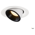 Numinos® gimble m, encastré de plafond intérieur, 55°, blanc/noir, led, 17,5w, 3000k