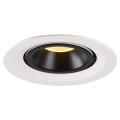 Numinos® gimble m, encastré de plafond intérieur, 55°, blanc/noir, led, 17,5w, 3000k