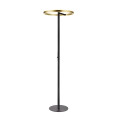 One straight, lampadaires, noir/laiton, 20 w, 1200/1200 lm 2700/3000 k