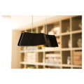 Wave pendant. suspension. noir. led 8.6w 3000k avec patère