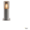 SLV by Declic LISENNE 40, borne, gris/verre fumé, E27 23W max., IP54