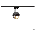 SLV by Declic LIGHT EYE 150, spot, noir/chrome, QPAR111 max. 75W, adaptateur rail 3 all