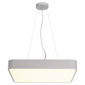 SLV by Declic MEDO 60 LED, plafonnier carré, gris argent, LED 39W 3000K, variable 1-10V