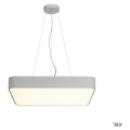 SLV by Declic MEDO 60 LED, plafonnier carré, gris argent, LED 39W 3000K, variable 1-10V