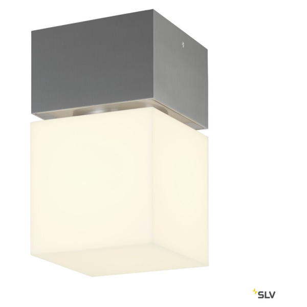 Square, plafonnier extérieur, inox, led, 12w, 3000k, ip44, inox 316, variable triac - SLV - 1000835