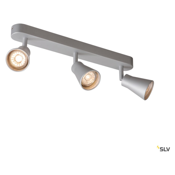 Avo, applique et plafonnier intérieur, triple, gris argent, gu10/qpar51, 3x 50w max - SLV - 1000894