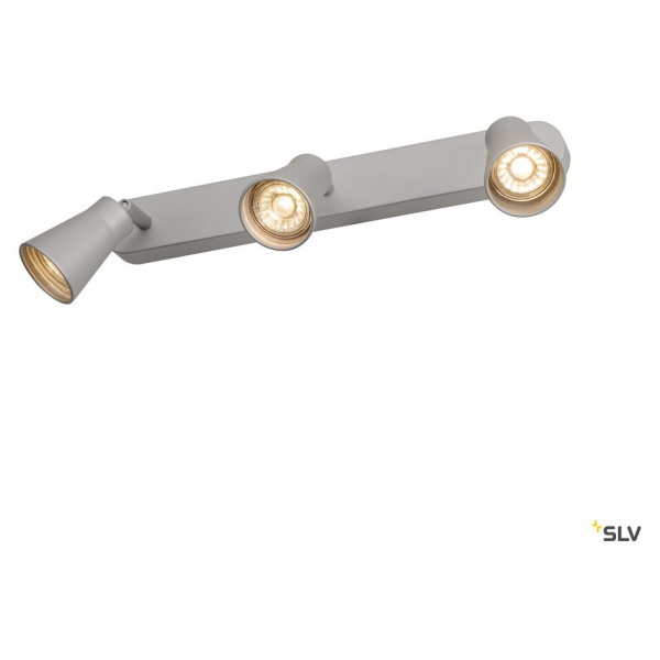 Avo, applique et plafonnier intérieur, triple, gris argent, gu10/qpar51, 3x 50w max - SLV - 1000894