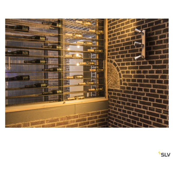 Avo, applique et plafonnier intérieur, triple, gris argent, gu10/qpar51, 3x 50w max - SLV - 1000894