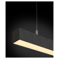 Q-line®, suspension intérieure, simple, noir, led, 47w, 3000k, variable dali