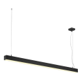 Q-line®, suspension intérieure, simple, noir, led, 47w, 3000k, variable dali