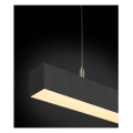 Q-line®, suspension intérieure, simple, noir, led, 47w, 3000k, variable dali