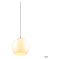 Big sun, suspension intérieure, blanc/chrome, e27, 60w max, câble nu sans patère