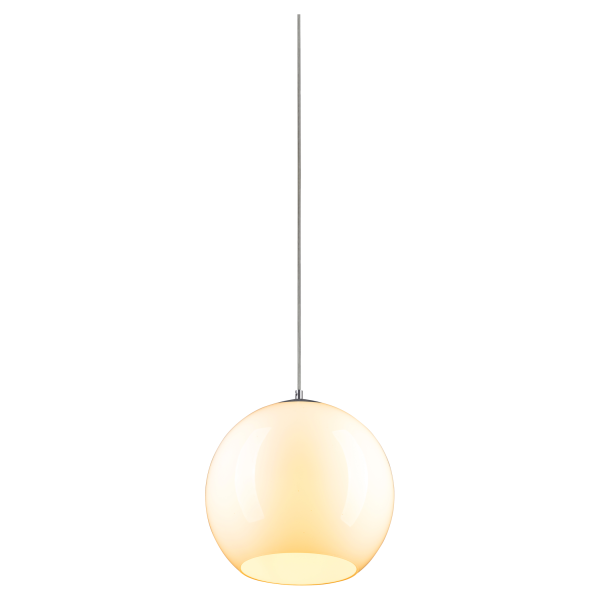 Big sun, suspension intérieure, blanc/chrome, e27, 60w max, câble nu sans patère