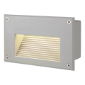 BRICK 18 LED, APPLIQUE, GRIS ARGENT, LED BLANC CHAUD