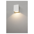 QUAD 1, APPLIQUE CARREE, BLANCHE, LED BLANC CHAUD 1x3W