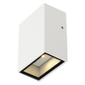 QUAD 1, APPLIQUE CARREE, BLANCHE, LED BLANC CHAUD 1x3W