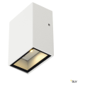 QUAD 1, APPLIQUE CARREE, BLANCHE, LED BLANC CHAUD 1x3W