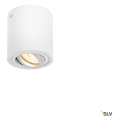 Triledo, plafonnier intérieur, simple, rond, blanc, gu10/led gu10 51mm, 10w max