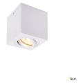 Triledo, plafonnier intérieur, simple, carré, blanc, gu10/led gu10 51mm, 10w max