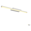 Glenos 60, luminaire de miroir profilé, gris argent, smd led 12,6w, 3000k