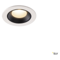 Numinos® xs, encastré de plafond intérieur, 55°, blanc/noir, led, 7w, 3000k, ip20/ip44