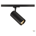 Numinos® xl, spot pour rail 3 allumages intérieur, 60°, noir, led, 36w, 2700k, variable dali