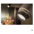 Numinos® zoom m, spot pour rail 3 allumages intérieur, 15°, noir, led, 20w, 3000k, variable dali