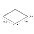 LED PANEL plafonnier encastré, blanc, 230V, 3000K, 595x595mm