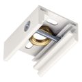 Eutrac®, clip de fixation, pour rail 3 allumages en saillie, intérieur, blanc