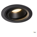 Numinos, encastré de plafond intérieur, 55°, noir, led, 3000k, orientable