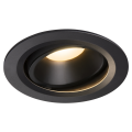 Numinos, encastré de plafond intérieur, 55°, noir, led, 3000k, orientable
