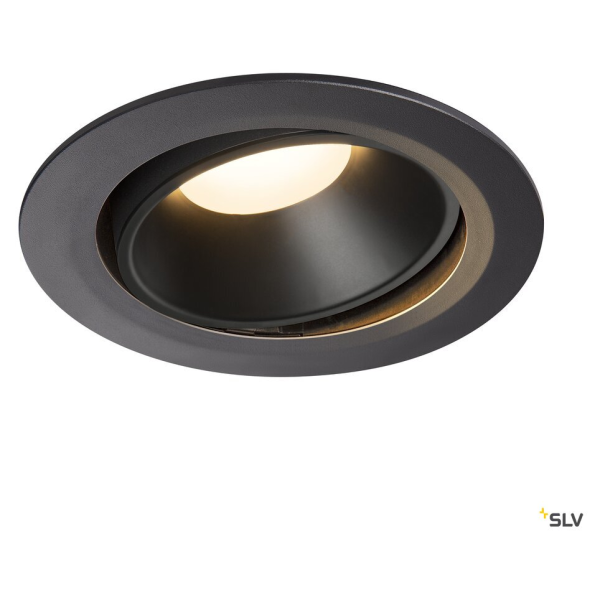 Numinos, encastré de plafond intérieur, 40°, noir, led, 3000k, orientable