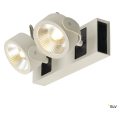 SLV by Declic KALU LED 2 applique/plafonnier, blanc/noir, LED 34W, 3000K, 60°