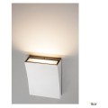 SLV by Declic DELWA WIDE LED, applique extérieure, blanc, LED 10W 3000K, 100°, IP44