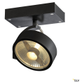 SLV by Declic KALU 1, applique/plafonnier, noir, QPAR111 max. 75W